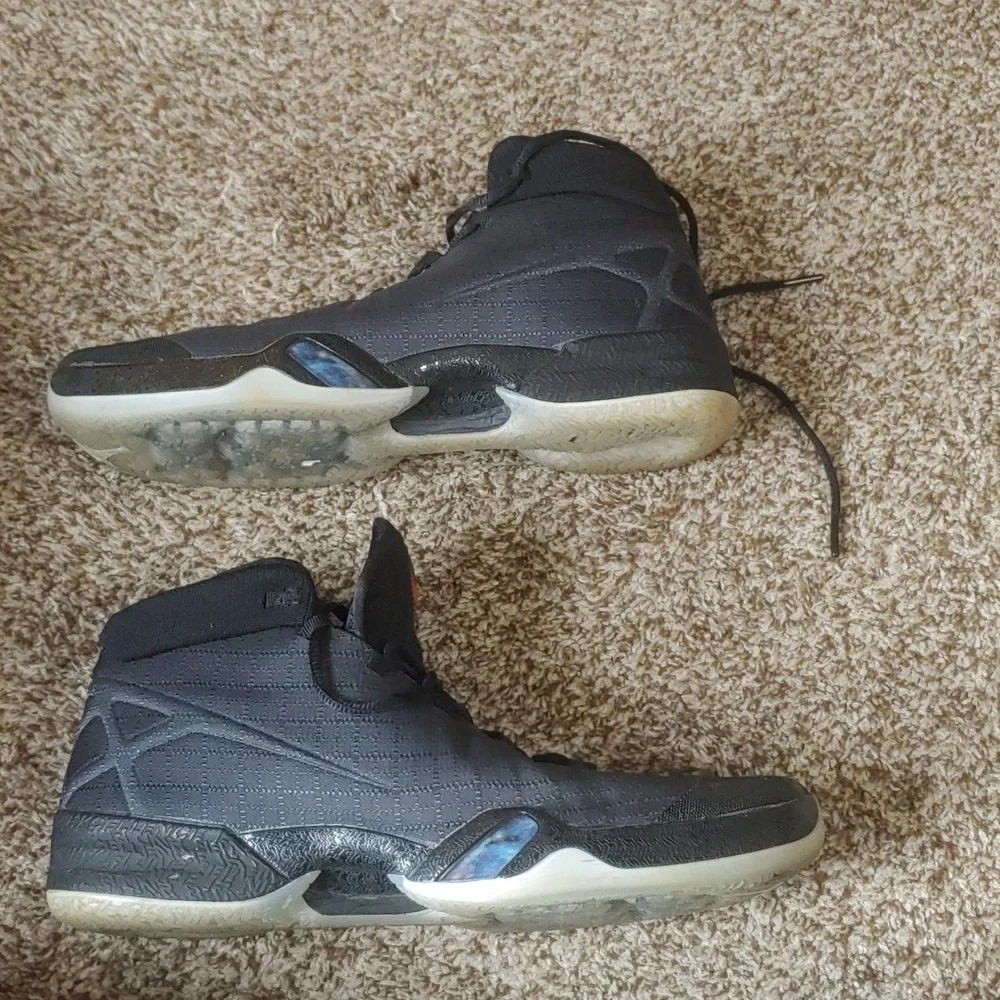 Air Jordan XXX 30 Black Anthracite Sneakers Men's Size 12